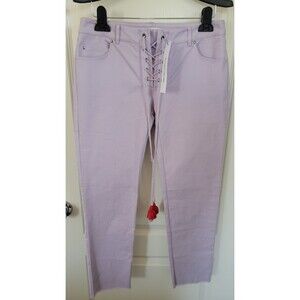 Rebecca Minkoff Purple Lace Up Ankle Jeans